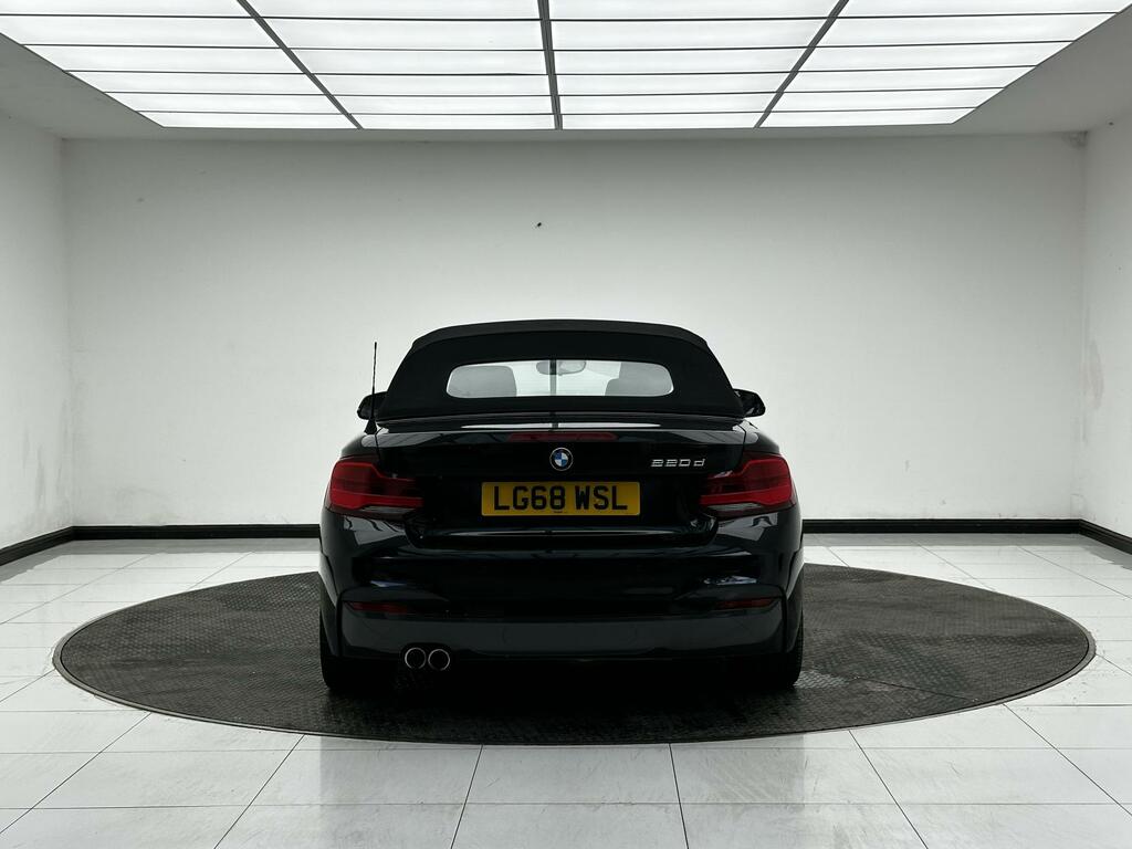 BMW 2 Series 2.0 220D M Sport Convertible Euro LG68WSL Black #6