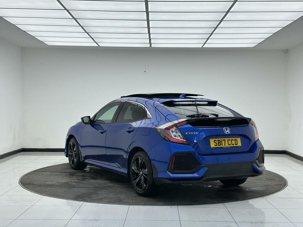 Honda Civic Ex Blue #6