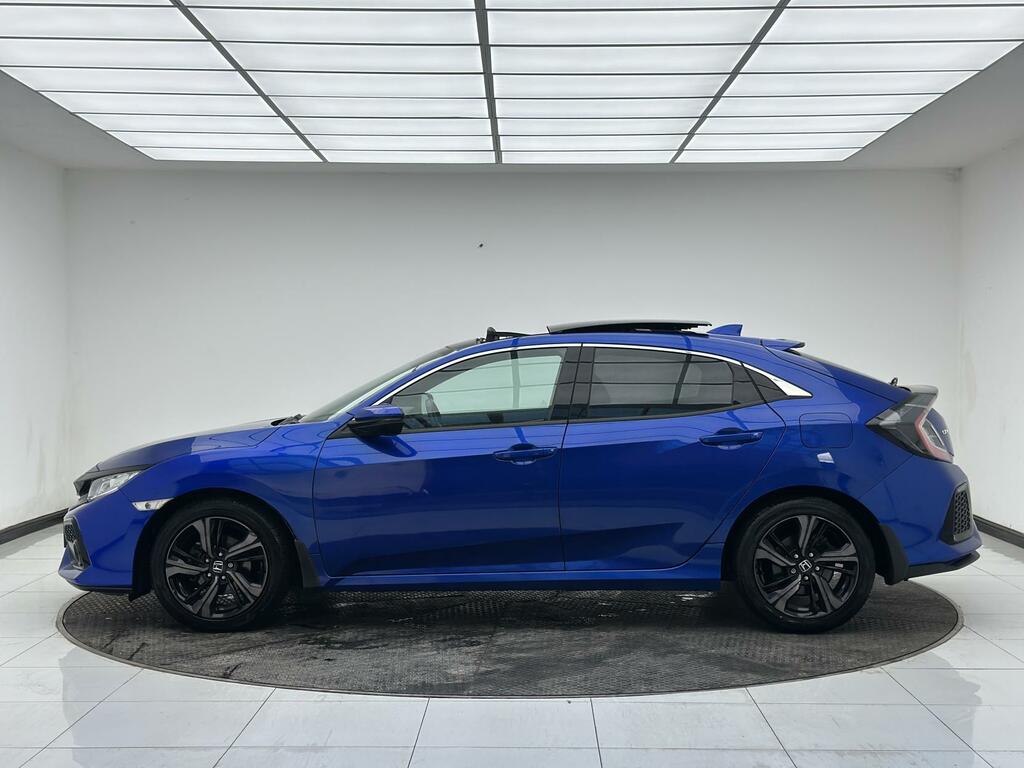 Honda Civic Ex Blue #5