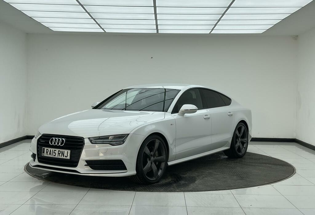 Audi A7 Black Edition White #3