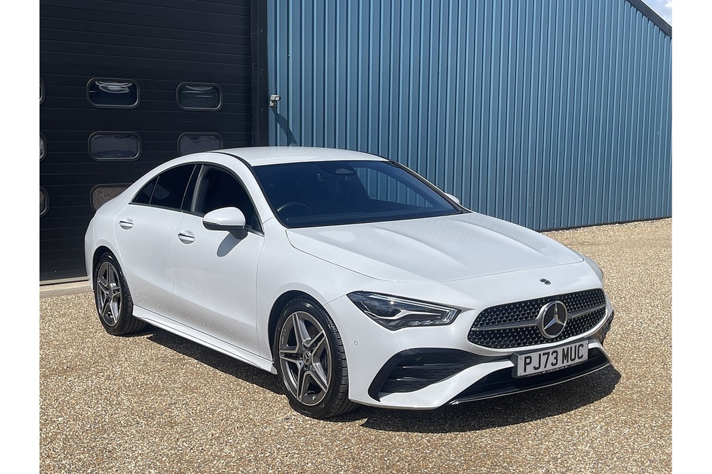 Mercedes-Benz CLA Class Cla200h Mhev Amg Line 2023 U2581 Ulez PJ73MUC White #2