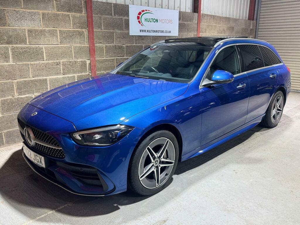 Mercedes-Benz C Class Estate 2.0 C300e 25.4Kwh Amg Line Premium Plus G MV22JGX Blue #2
