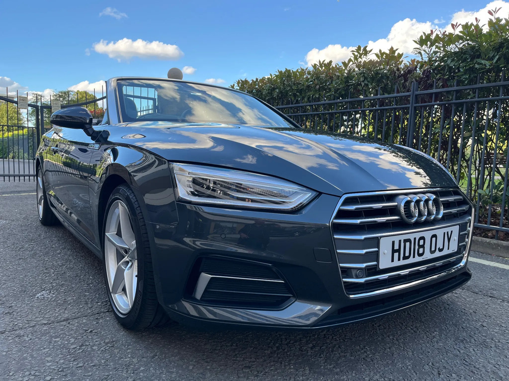 Audi A5 2.0 Tfsi Sport Convertible S Tronic Eur Grey #4