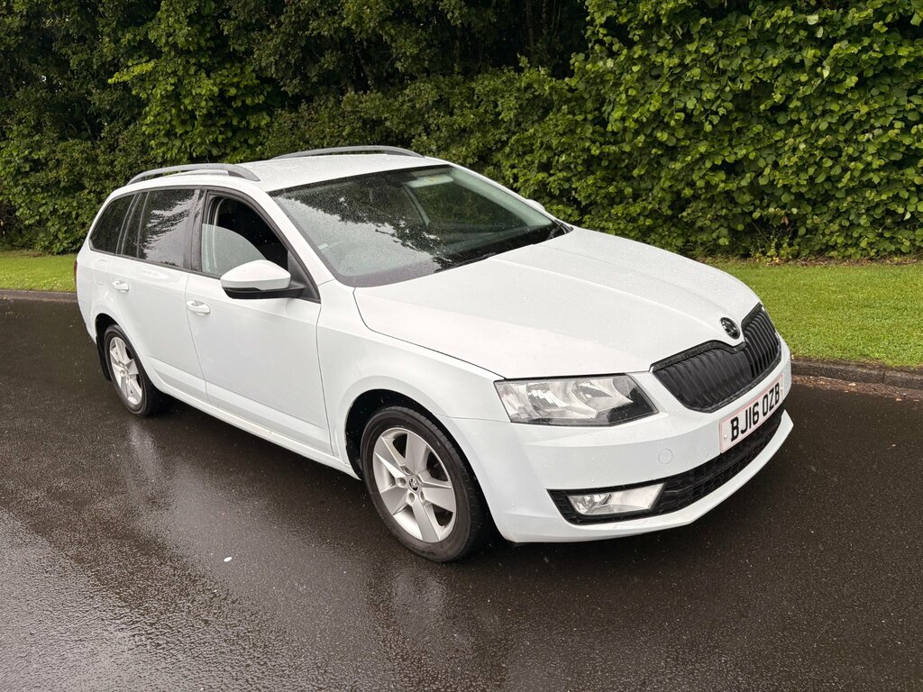 Skoda Octavia 1.6 Tdi Se Estate Euro 6 Ss White