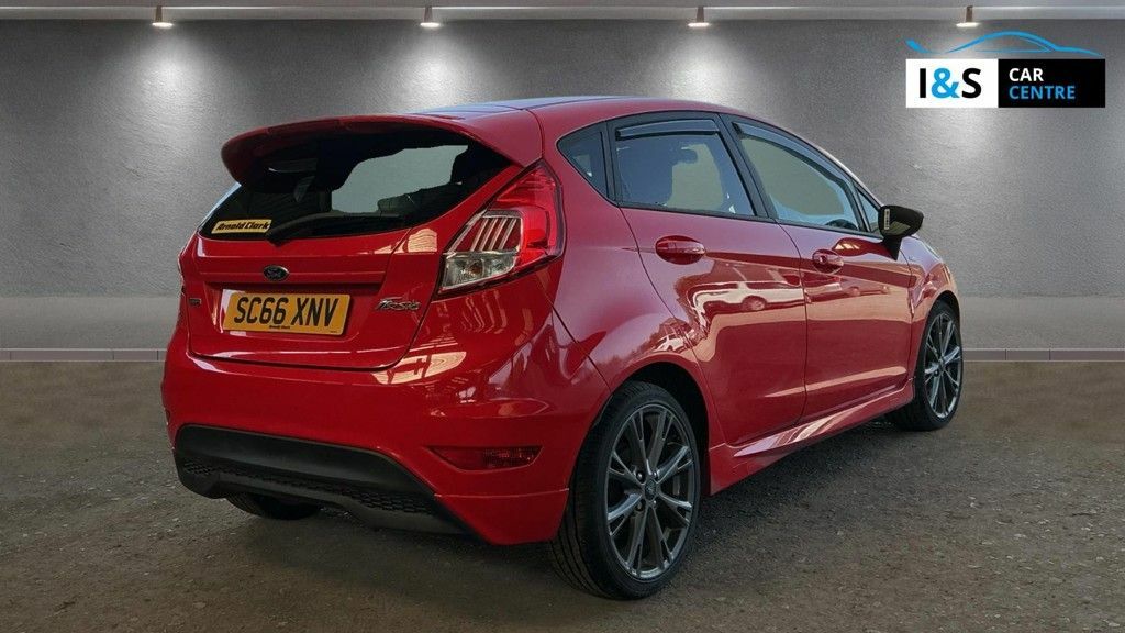 Ford Fiesta Ecoboost St-line Hatchback SC66XNV Red #4