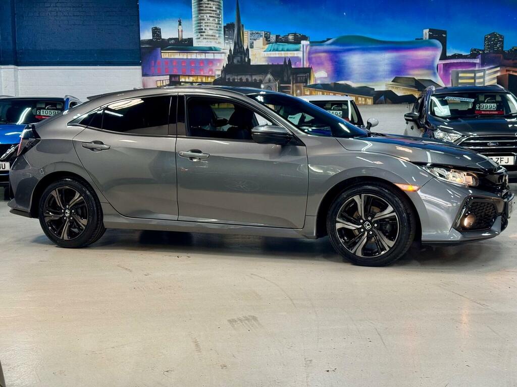 Honda Civic Hatchback 1.0 Vtec Turbo Sr Euro 6 Ss 2019 Grey #2