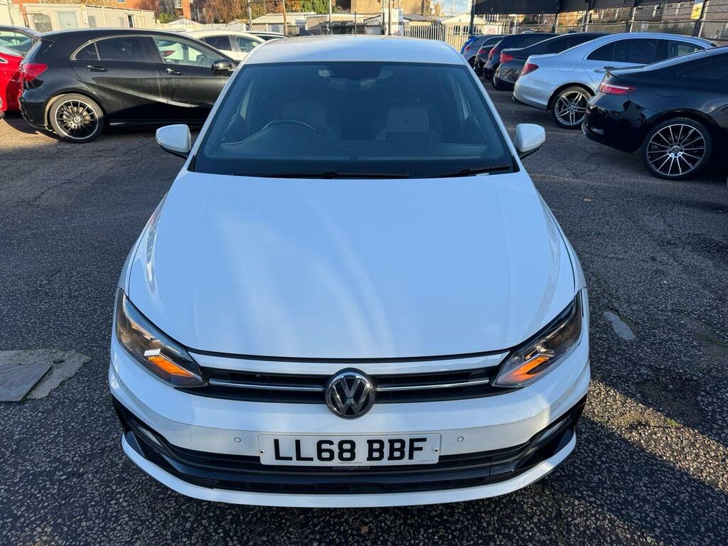 Volkswagen Polo Hatchback 1.0 Tsi R-line Dsg Euro 6 Ss 201 LL68BBF White #2