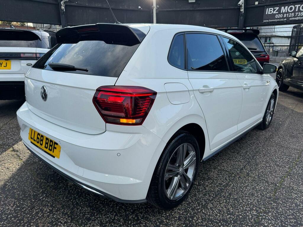 Volkswagen Polo Hatchback 1.0 Tsi R-line Dsg Euro 6 Ss 201 LL68BBF White #6