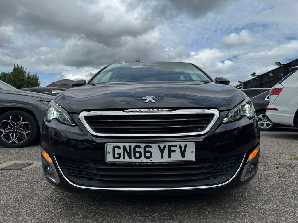 Peugeot 308 Hatchback 1.6 Bluehdi Allure Euro 6 Ss 201 GN66YFV Black #6