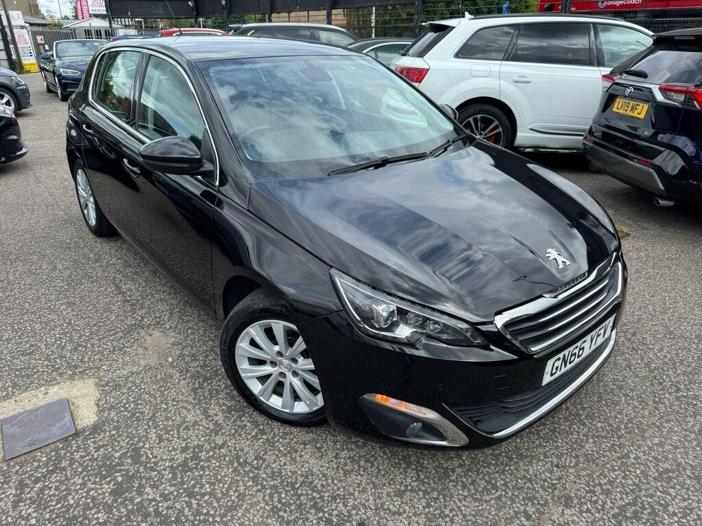 Peugeot 308 Hatchback 1.6 Bluehdi Allure Euro 6 Ss 201 GN66YFV Black #5