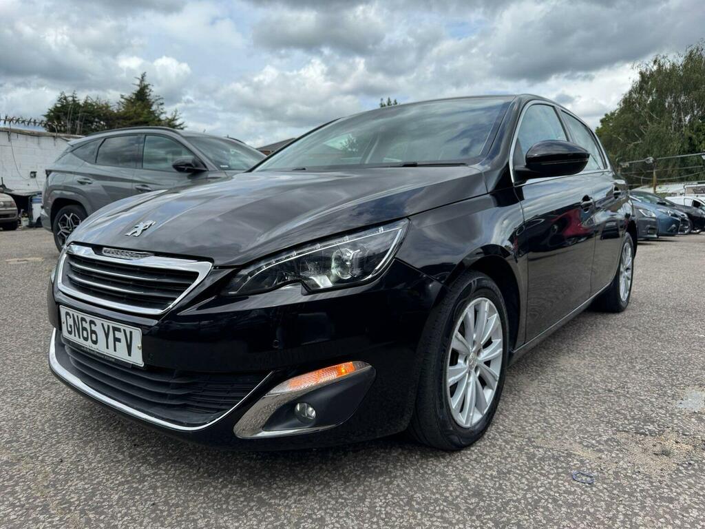 Peugeot 308 Hatchback 1.6 Bluehdi Allure Euro 6 Ss 201 GN66YFV Black #2