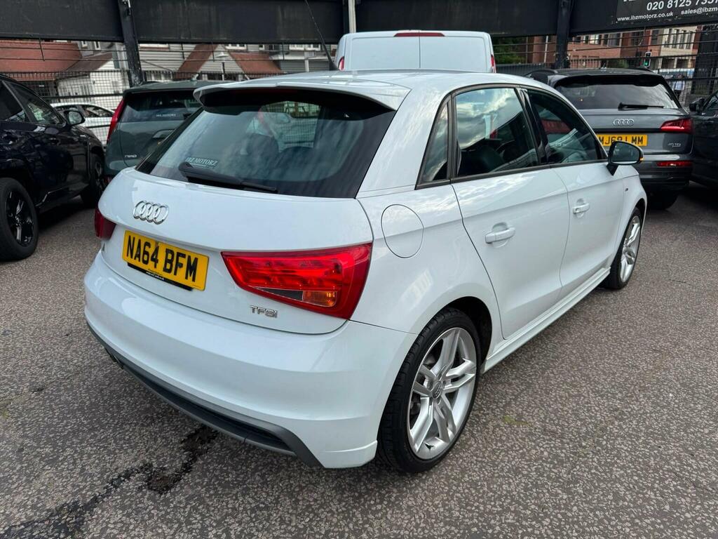Audi A1 Hatchback 1.4 Tfsi Cod S Line Sportback S Tronic E NA64BFM White #6