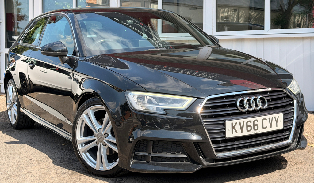 Audi A3 2.0 Tdi S Line Hatchback Euro 6 Black