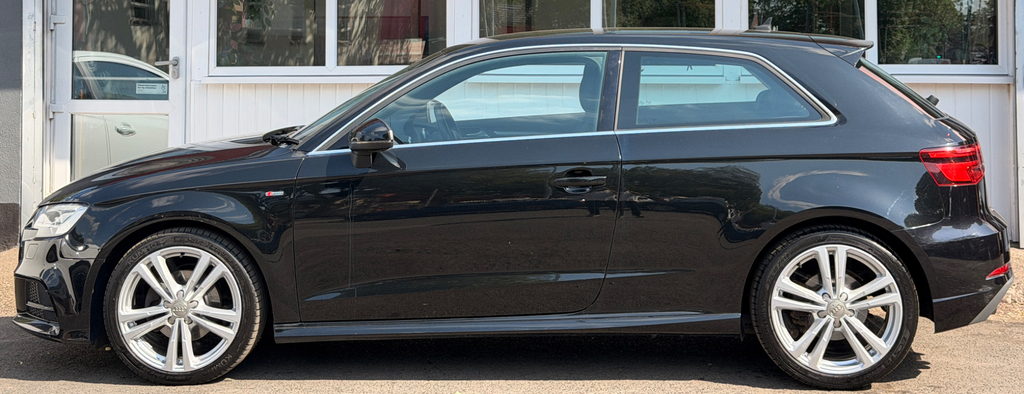 Audi A3 2.0 Tdi S Line Hatchback Euro 6 KV66CVY Black #6