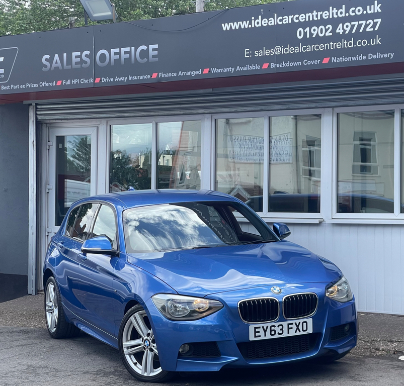 BMW 1 Series 1.6 118I M Sport Hatchback Euro EY63FXO Blue #2