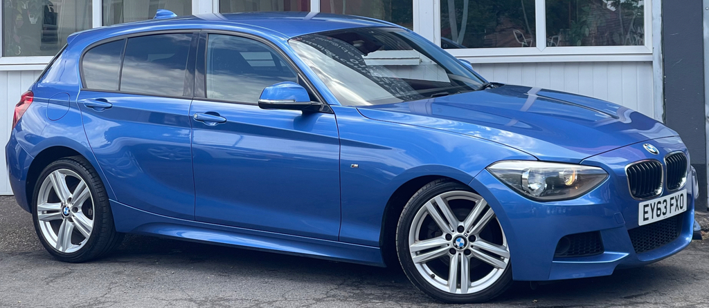 BMW 1 Series 1.6 118I M Sport Hatchback Euro EY63FXO Blue #4