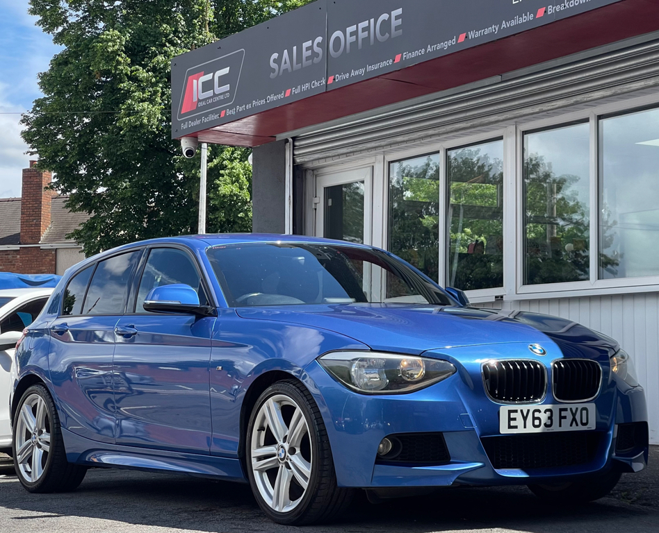 BMW 1 Series 1.6 118I M Sport Hatchback Euro EY63FXO Blue #5