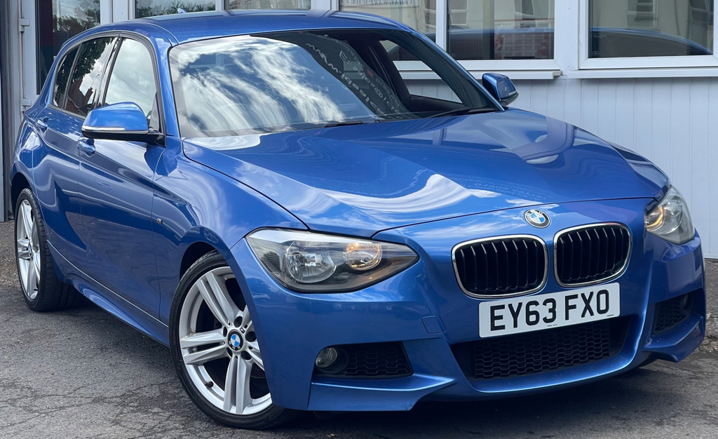 BMW 1 Series 1.6 118I M Sport Hatchback Euro EY63FXO Blue #3