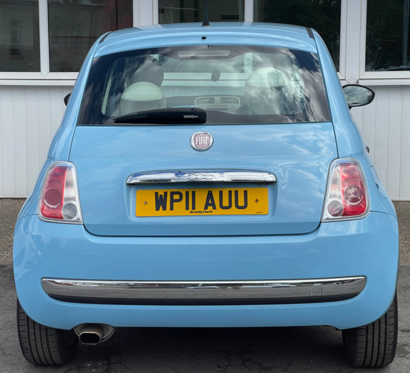 Fiat 500 1.2 Lounge Hatchback Euro 5 Ss WP11AUU Blue #6