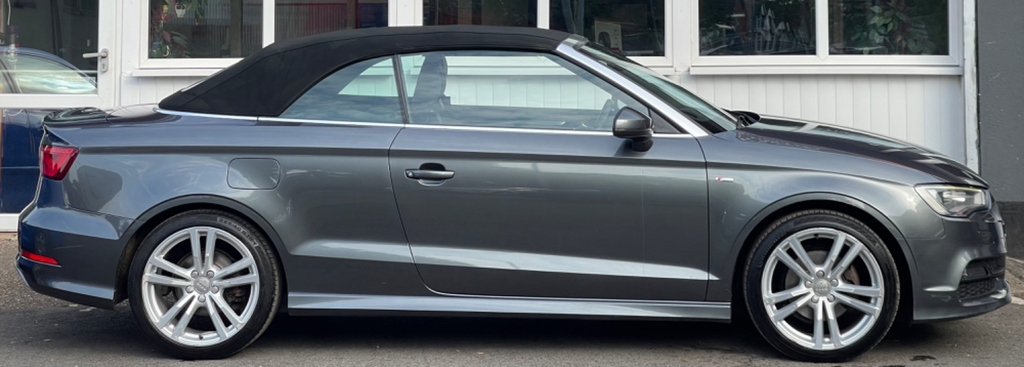 Audi Cabriolet 2.0 Tdi S Line Convertible Euro Grey #4