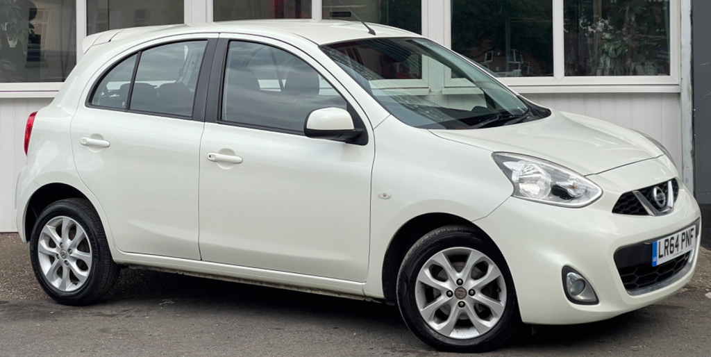 Nissan Micra 1.2 Acenta Hatchback Euro 5 80 LR64PNF White #3