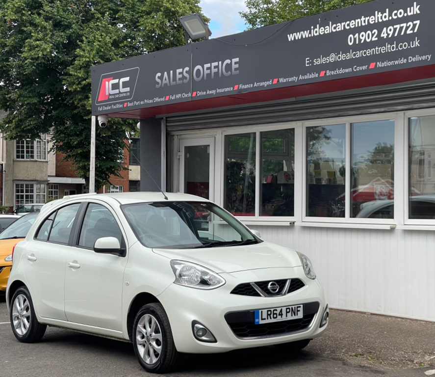 Nissan Micra 1.2 Acenta Hatchback Euro 5 80 LR64PNF White #5