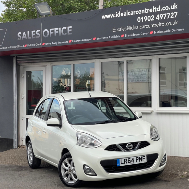 Nissan Micra 1.2 Acenta Hatchback Euro 5 80 LR64PNF White #2
