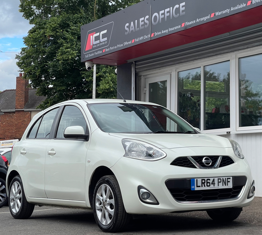 Nissan Micra 1.2 Acenta Hatchback Euro 5 80 LR64PNF White #6