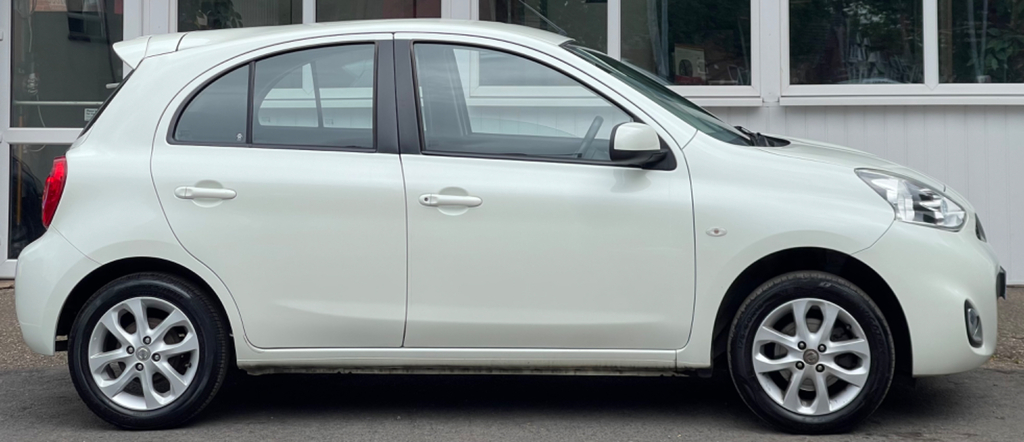 Nissan Micra 1.2 Acenta Hatchback Euro 5 80 LR64PNF White #4