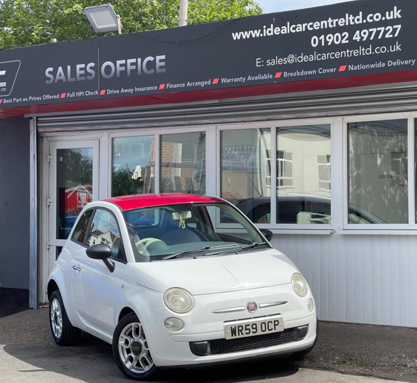 Fiat 500 1.2 Pop Hatchback Euro 5 Ss WR59OCP White #2