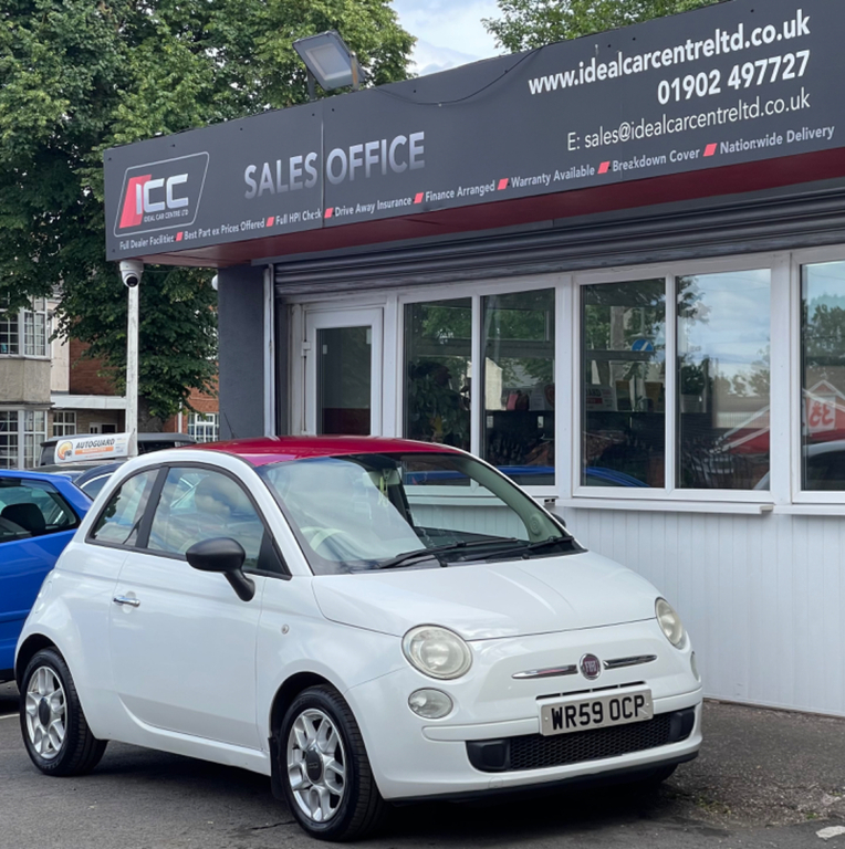 Fiat 500 1.2 Pop Hatchback Euro 5 Ss WR59OCP White #5