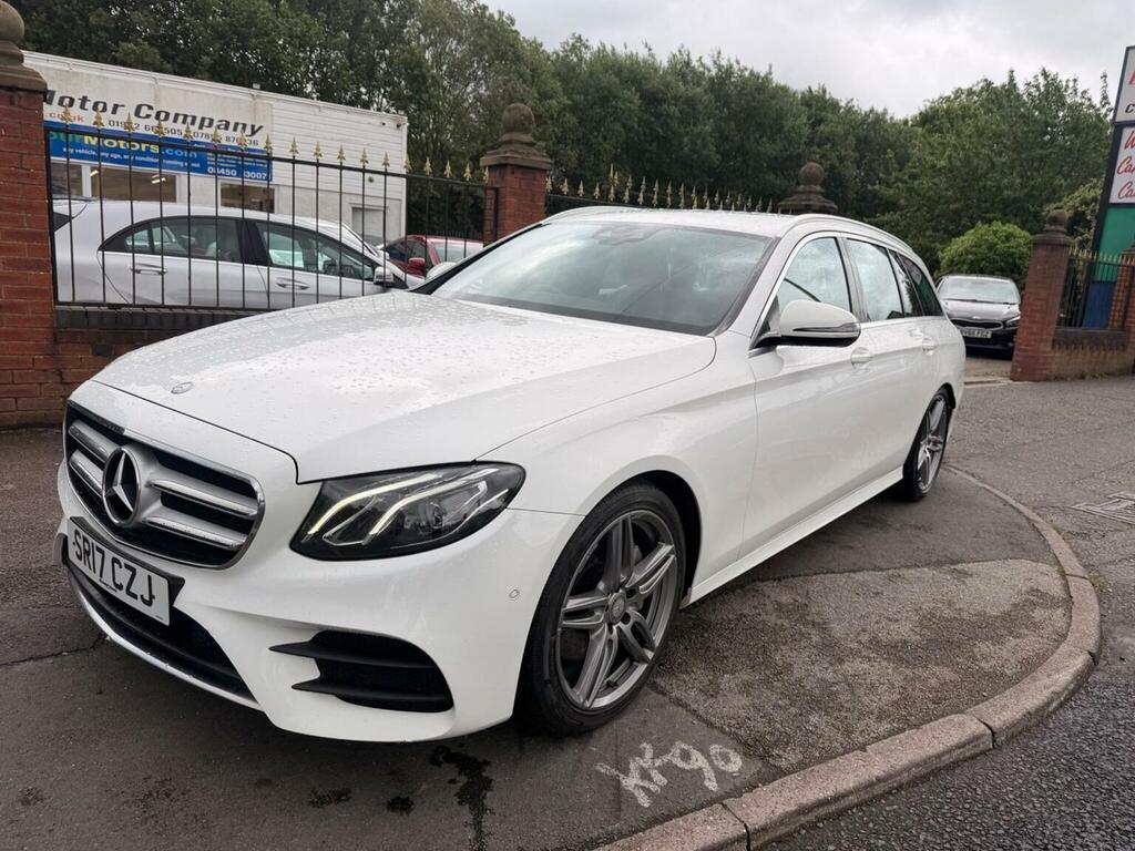 Mercedes-Benz E Class Estate 2.0 E220d Amg Line G-tronic Euro 6 Ss 5 SR17CZJ White #2