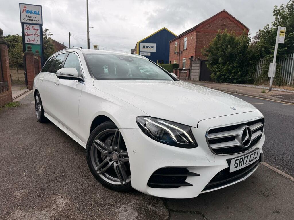 Mercedes-Benz E Class Estate 2.0 E220d Amg Line G-tronic Euro 6 Ss 5 SR17CZJ White #3