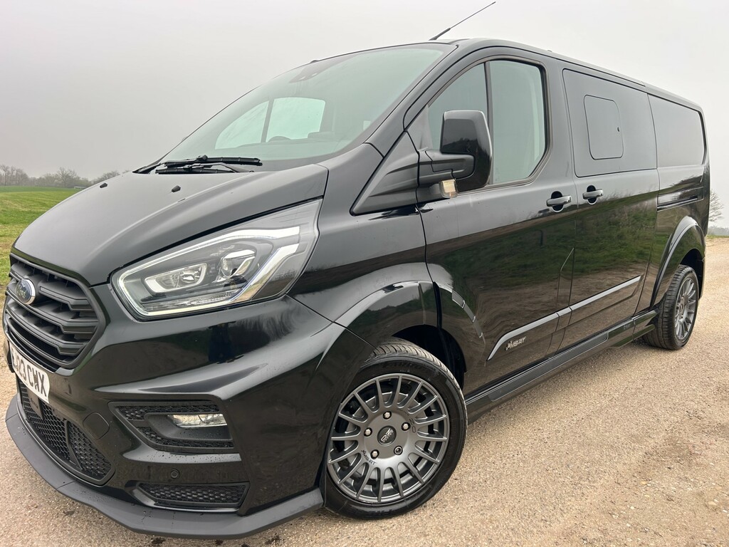 Ford Transit Custom 2.0 320 Ecoblue Ms-rt Crew Van L2 H1 Euro 6 S EJ23CWX Black #4