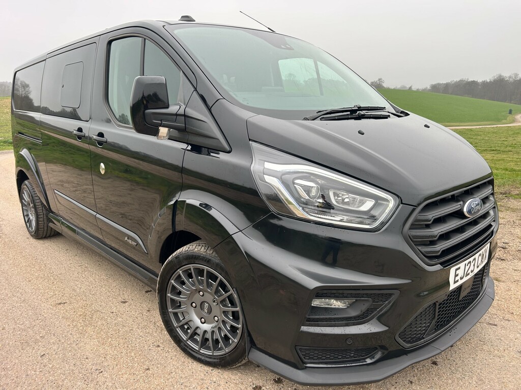 Ford Transit Custom 2.0 320 Ecoblue Ms-rt Crew Van L2 H1 Euro 6 S EJ23CWX Black #3