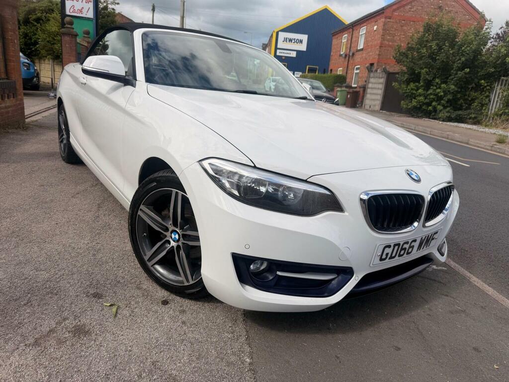 BMW 2 Series Convertible 2.0 218D Sport Euro 6 Ss 2016 White #6