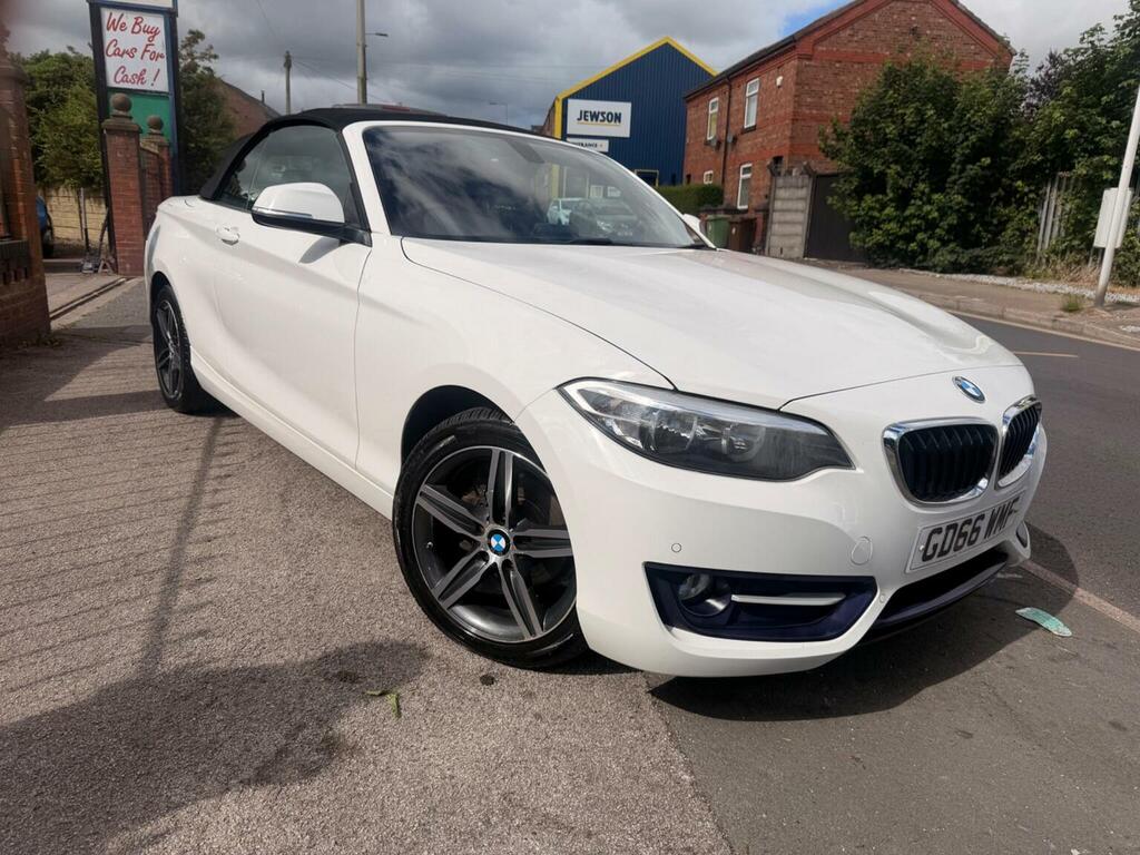 BMW 2 Series Convertible 2.0 218D Sport Euro 6 Ss 2016 White