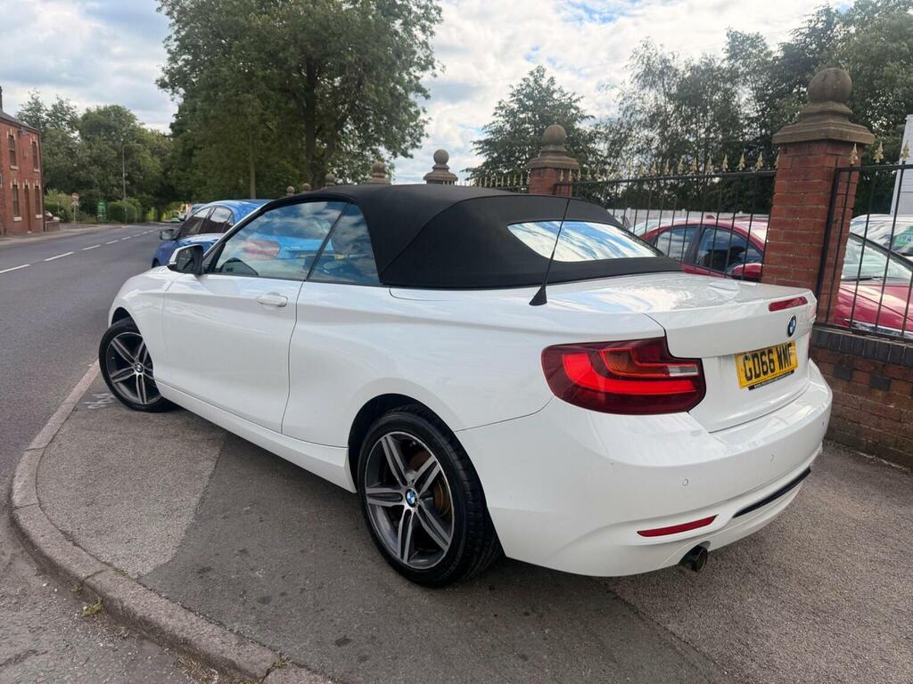 BMW 2 Series Convertible 2.0 218D Sport Euro 6 Ss 2016 White #4