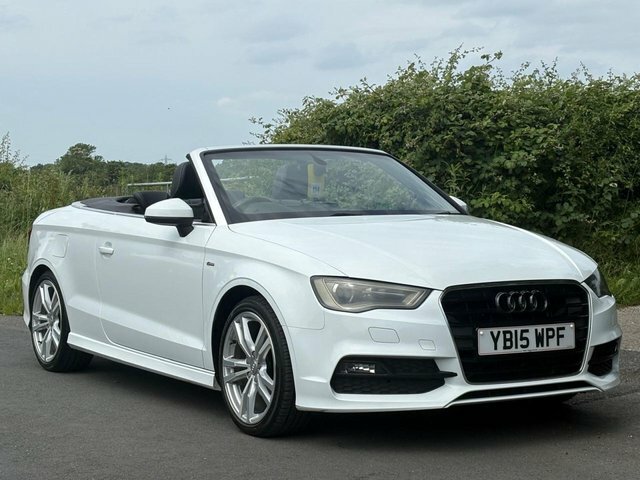 Audi A3 Cabriolet 2015 2.0 Tdi S Line Convertible White #2