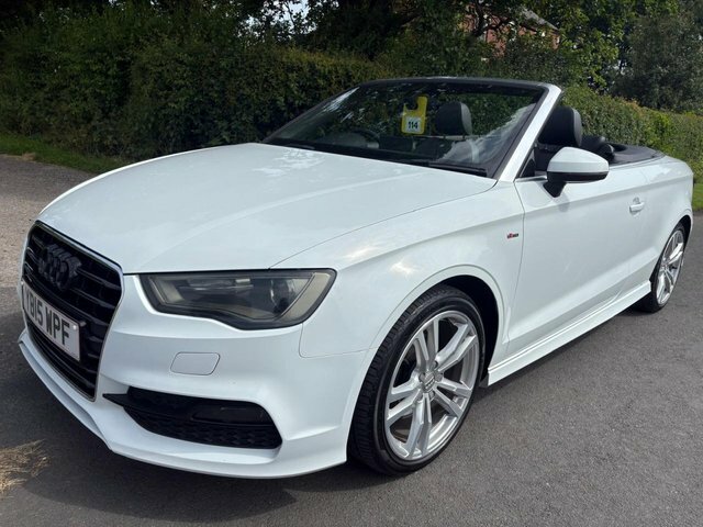 Audi A3 Cabriolet 2015 2.0 Tdi S Line Convertible White #5