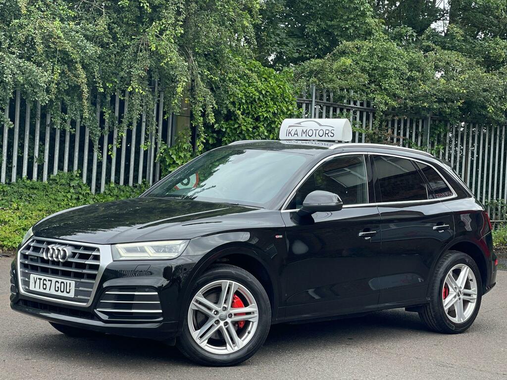 Audi Q5 2.0 Tdi S Line S Tronic Quattro Euro 6 Ss YT67GOU Black #2
