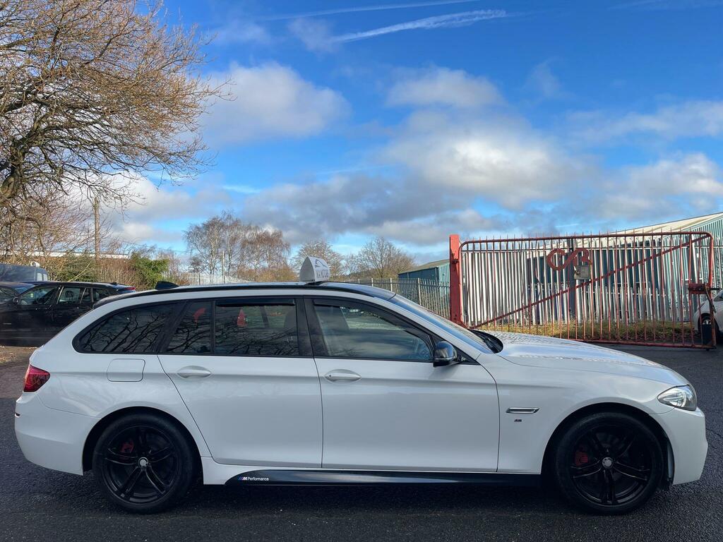 BMW 5 Series M Sport White #5