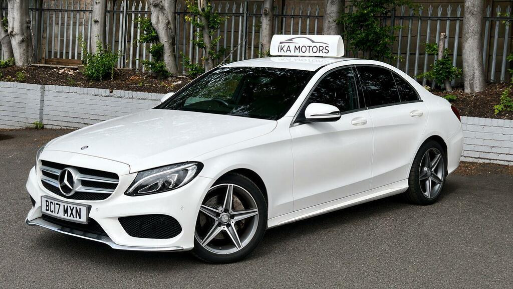 Mercedes-Benz C Class Amg Line White #2