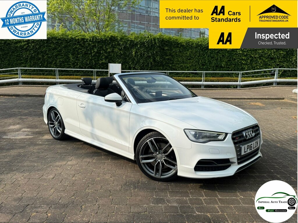 Audi S3 2.0 Tfsi Cabriolet S Tronic Quattro Eur White
