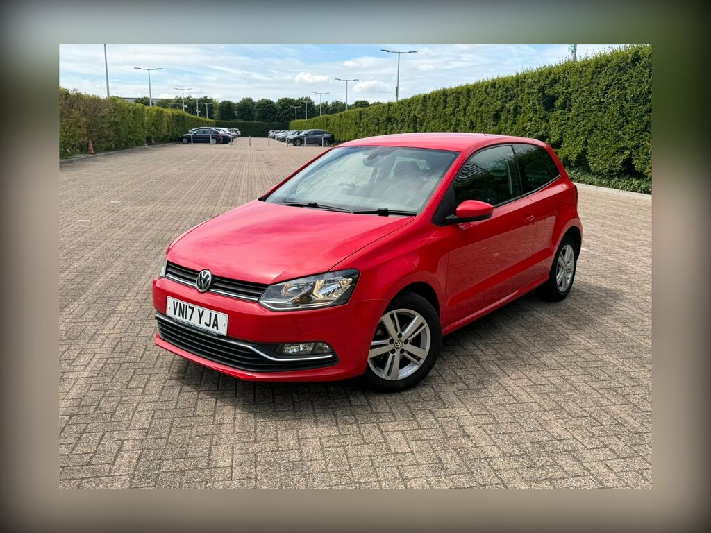 Volkswagen Polo 1.0 Bluemotion Tech Match Edition Hatchback Pe VN17YJA Red #2