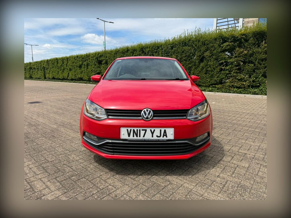 Volkswagen Polo 1.0 Bluemotion Tech Match Edition Hatchback Pe VN17YJA Red #4
