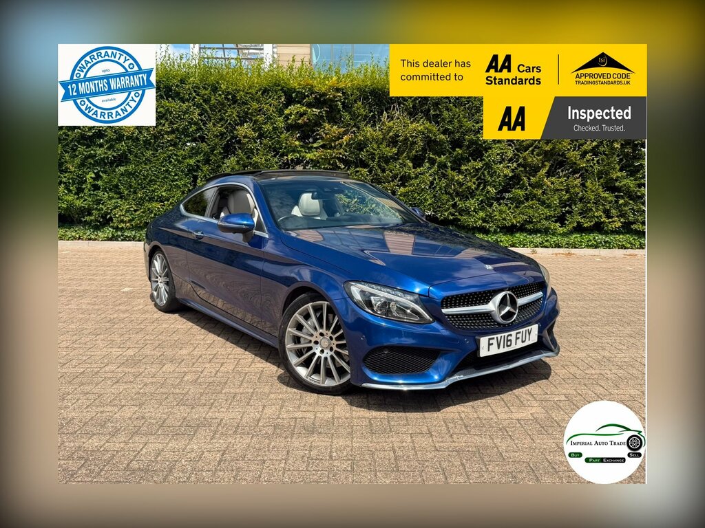 Mercedes-Benz C Class 2.0 C300 Amg Line Premium Plus Coupe Blue