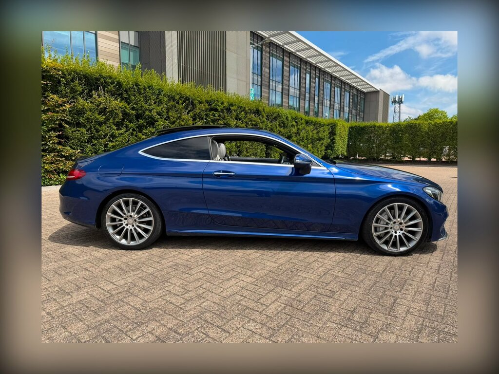 Mercedes-Benz C Class 2.0 C300 Amg Line Premium Plus Coupe Blue #6