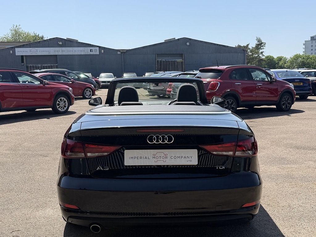 Audi A3 Cabriolet Tdi Sport Black #6