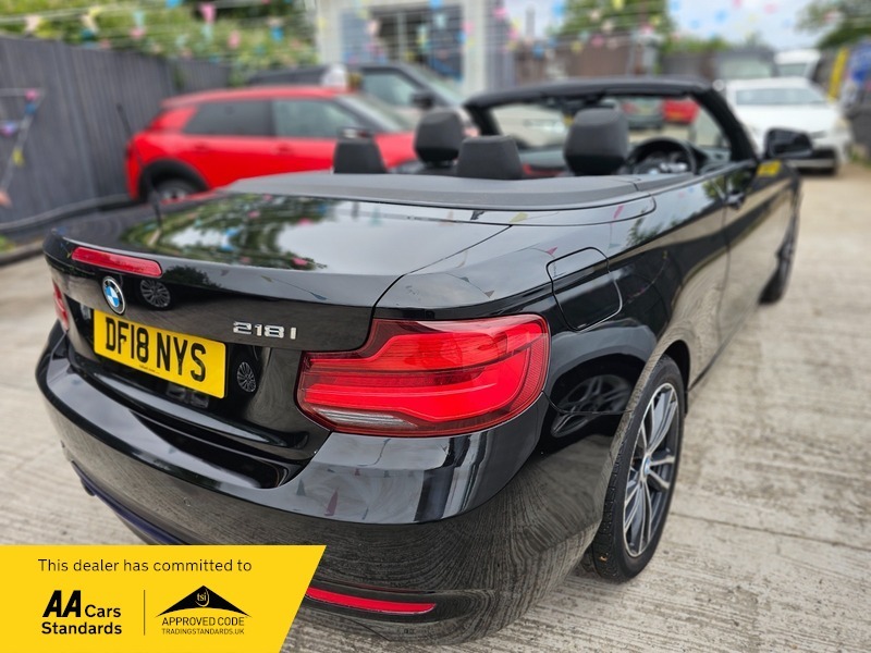 BMW 2 Series 1.5 218I Sport Convertible DF18NYS Black #6